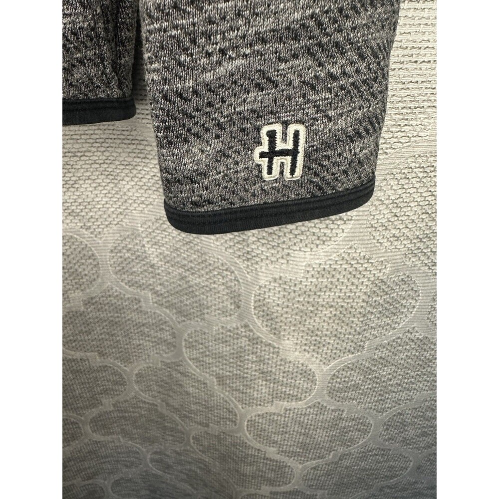Homage Hustle Men's Full Zip Tech Fleece Performance Hoodie Gray Size Small - Picture 4 of 7